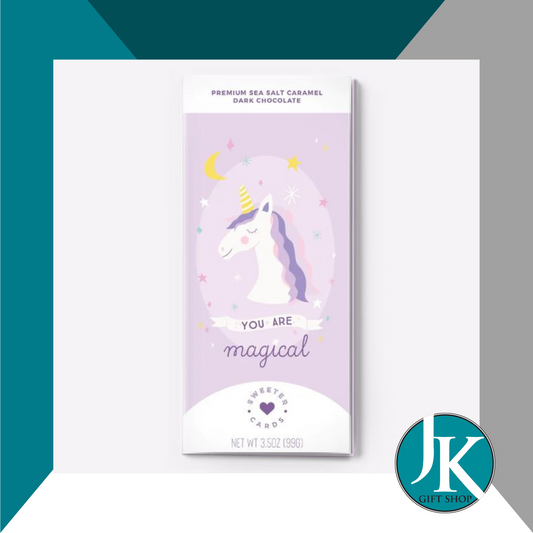 You Are Magical Unicorn Chocolate Greeting Card