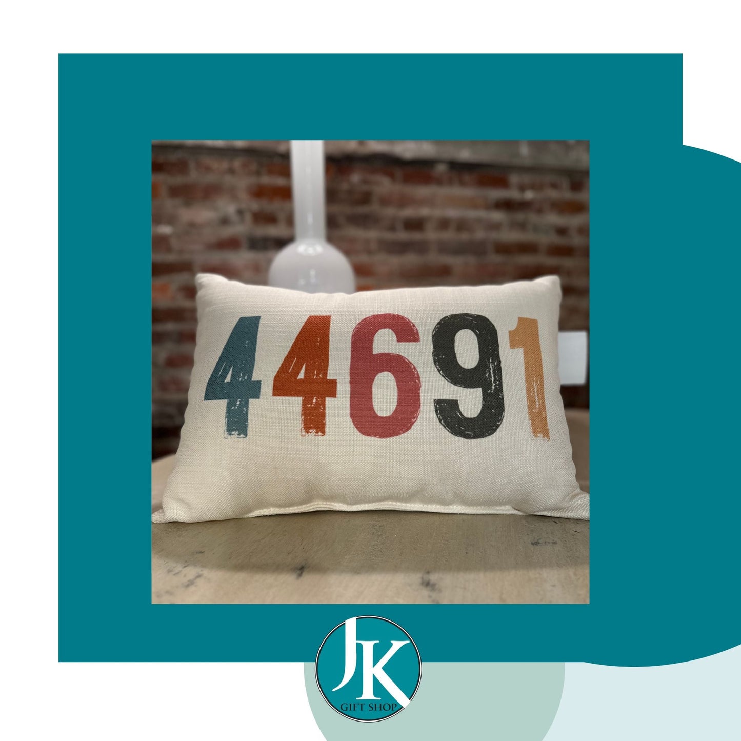 44691 Wooster Multi Zip Code Pillow