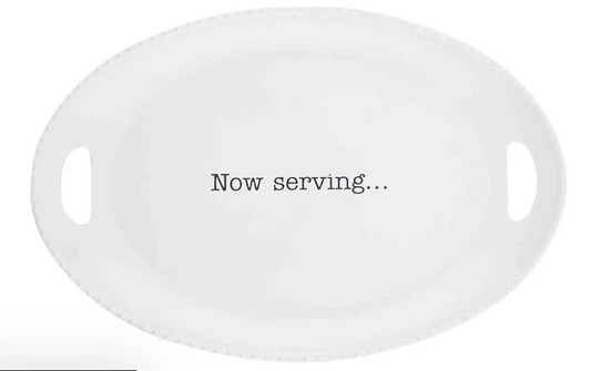 Melamine Now Serving Platter