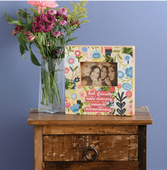 Floral Frame on display