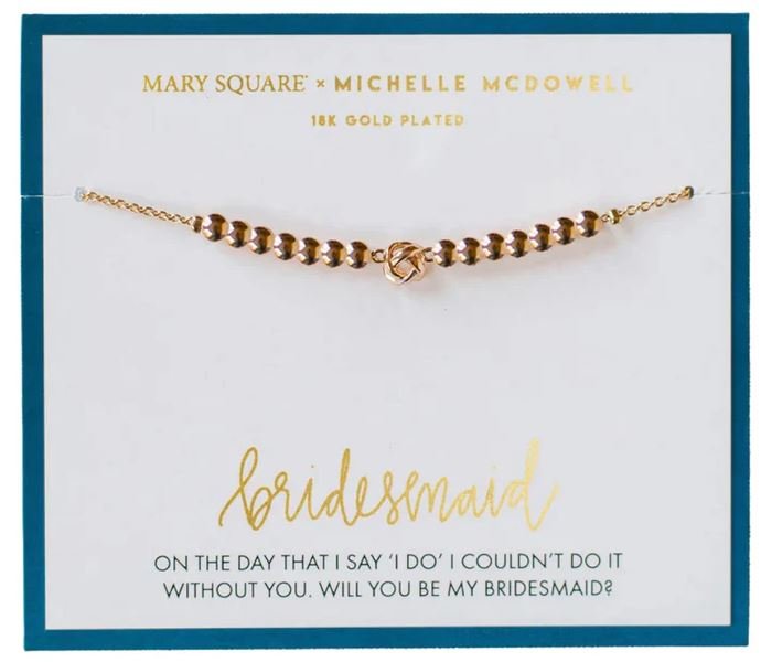 Bridesmaid Carded Necklace