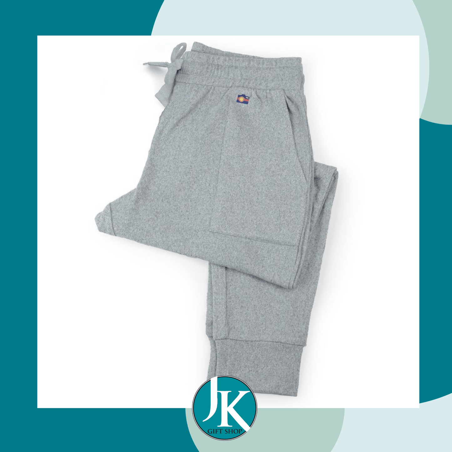 Camera Smile Grey Pants- Medium