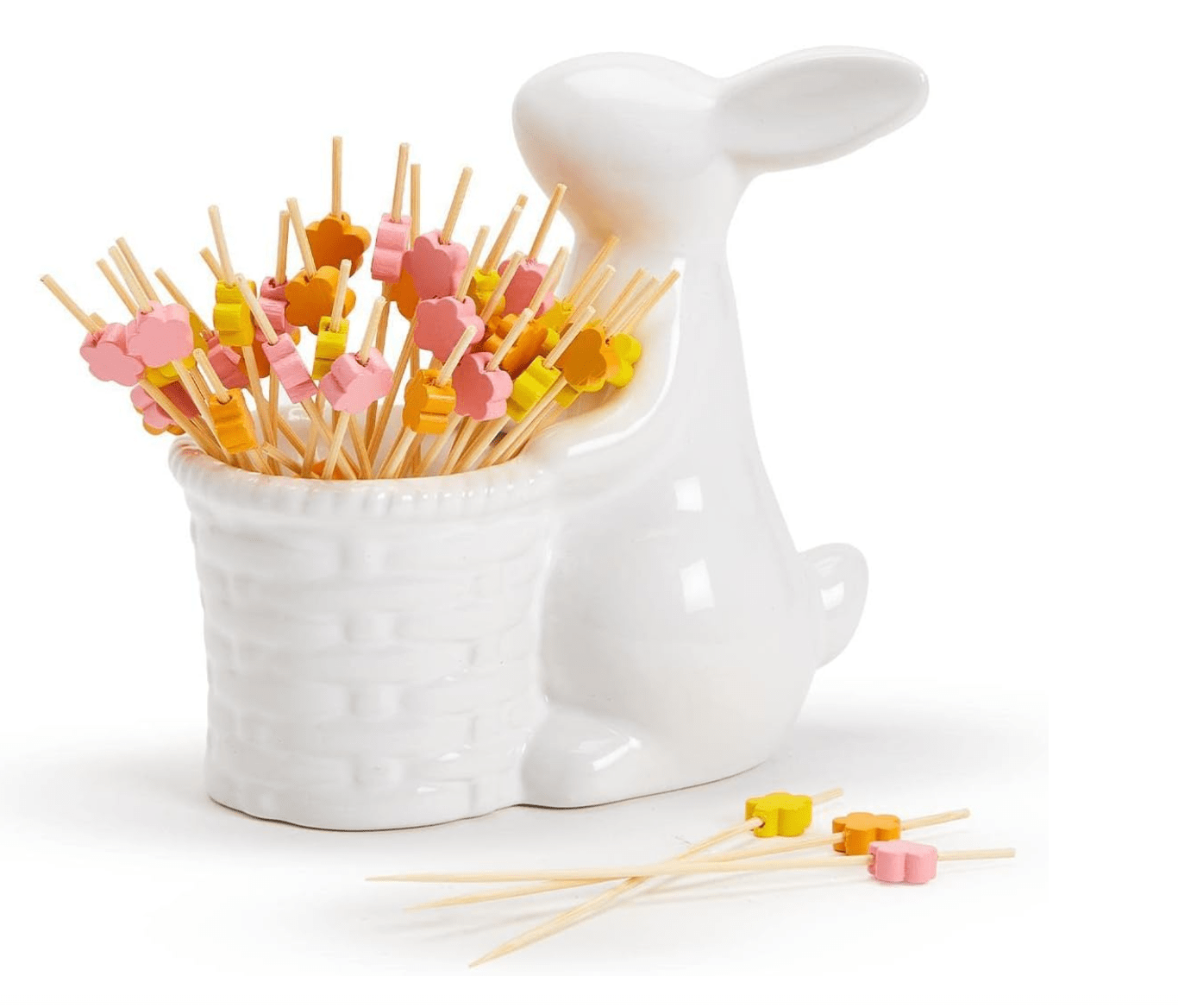 Easter Bunny with Flower Picks