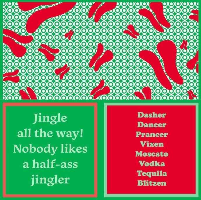 Christmas Blitzen Cocktail Napkins 20/pkg