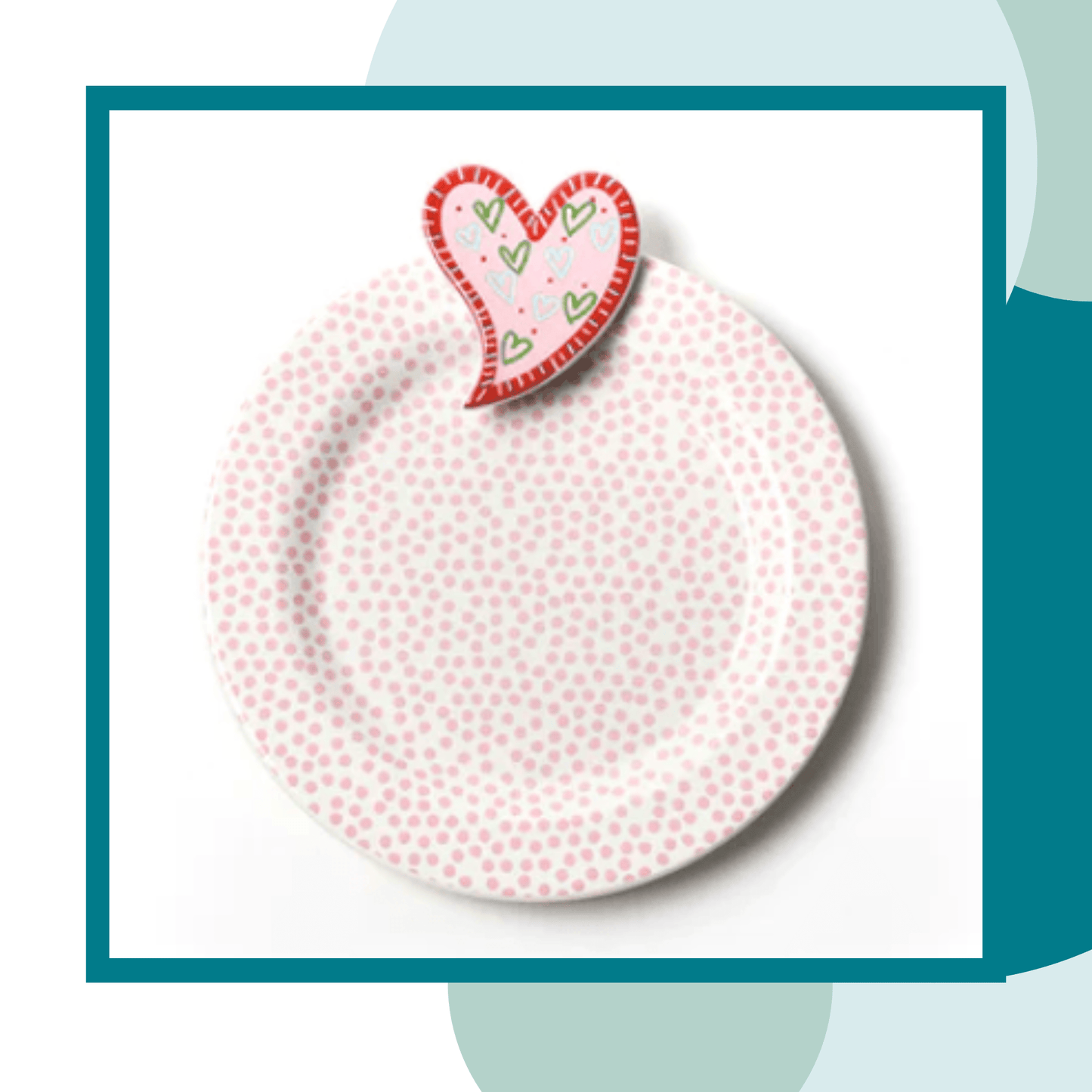 Heart Embellishment Plate Happy Everything