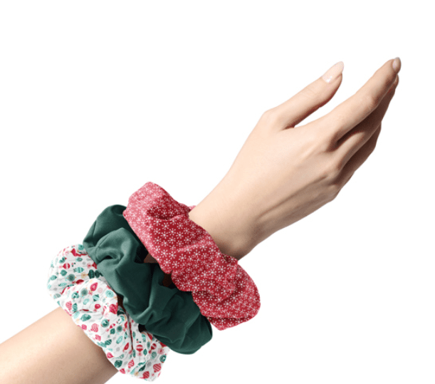 Holiday Scrunchie Trio Set