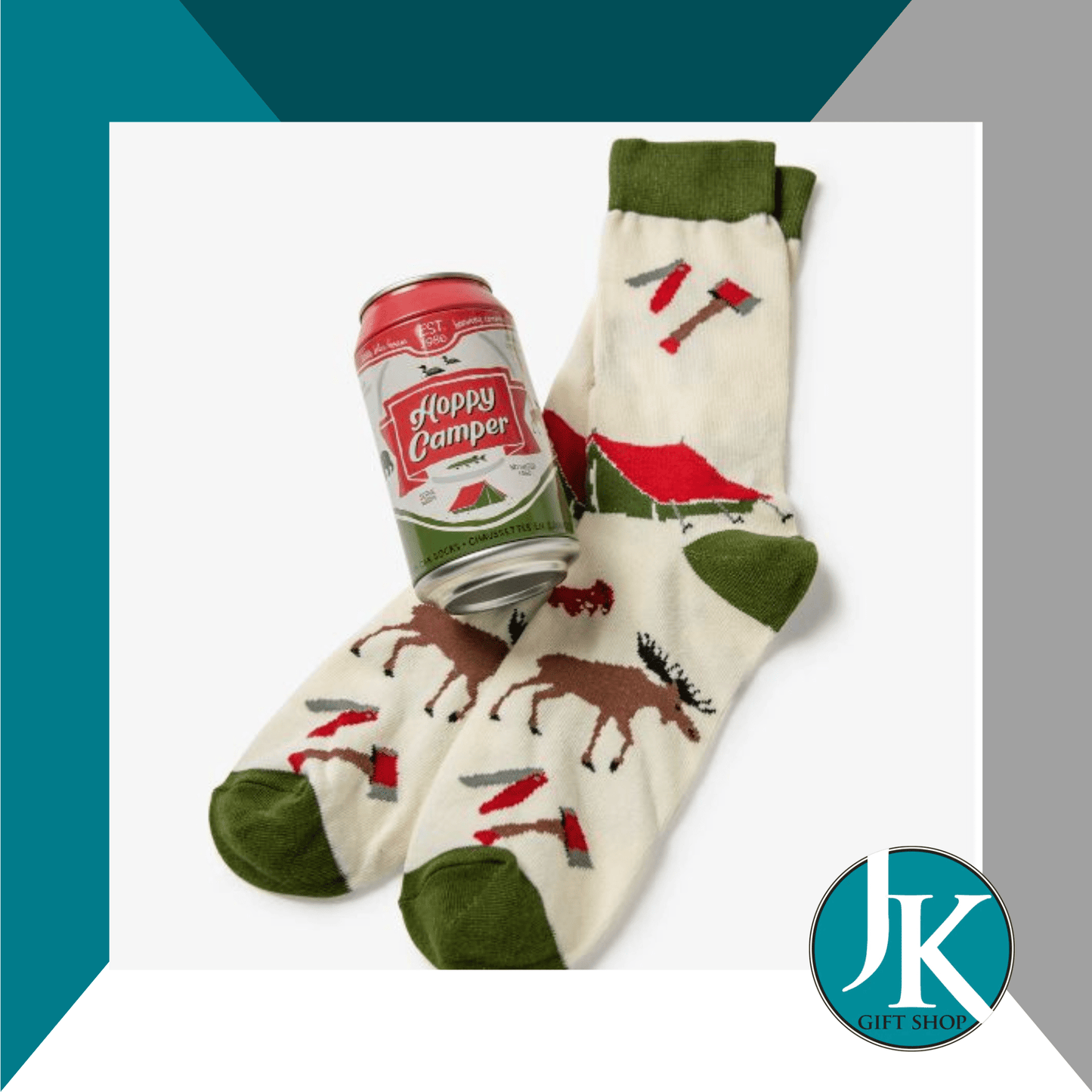 Hoppy Camper Sock Can