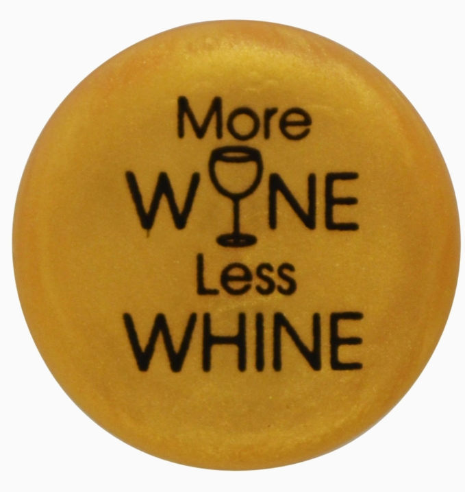 More Wine Less White Wine Bottle Cap
