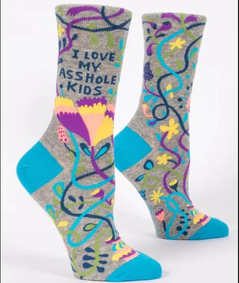 Love my Asshole Kids Women's Crew Socks