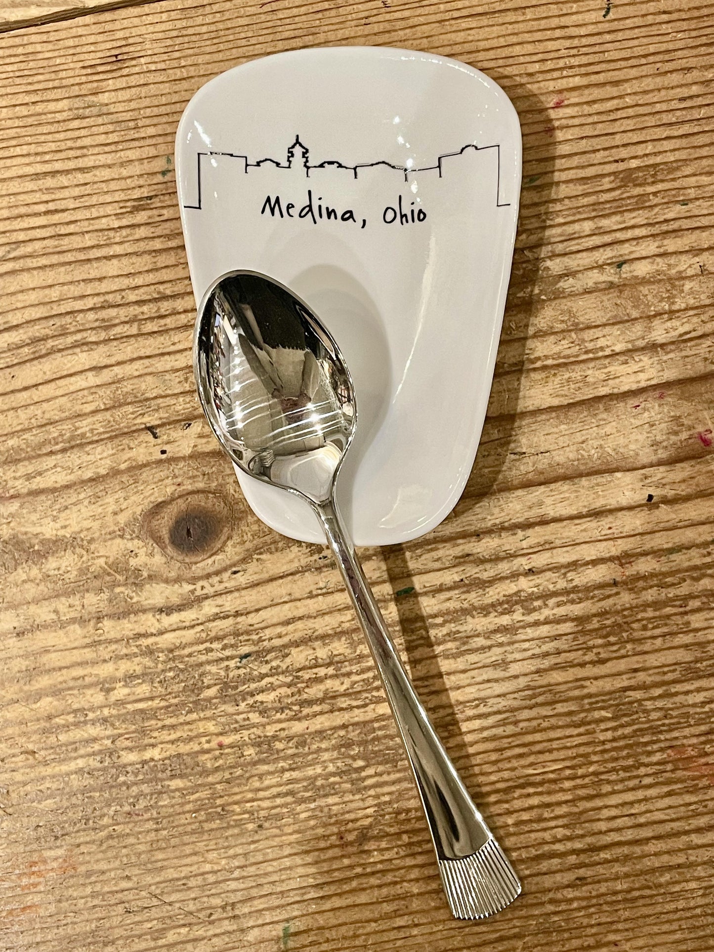 Medina Ohio Skyline Spoon Rest
