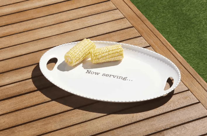 Melamine Now Serving Platter