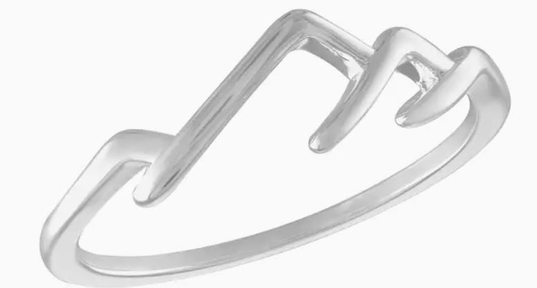 Mountains Silver Stack Ring