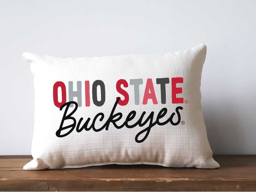 Ohio State Collegiate Tones Pillow