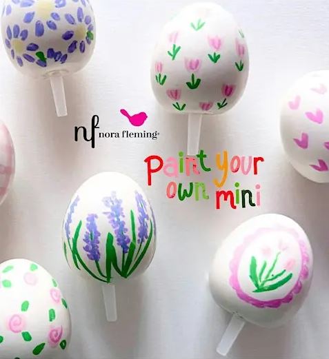 Paint Your Own Nora Fleming Mini Easter Egg Set