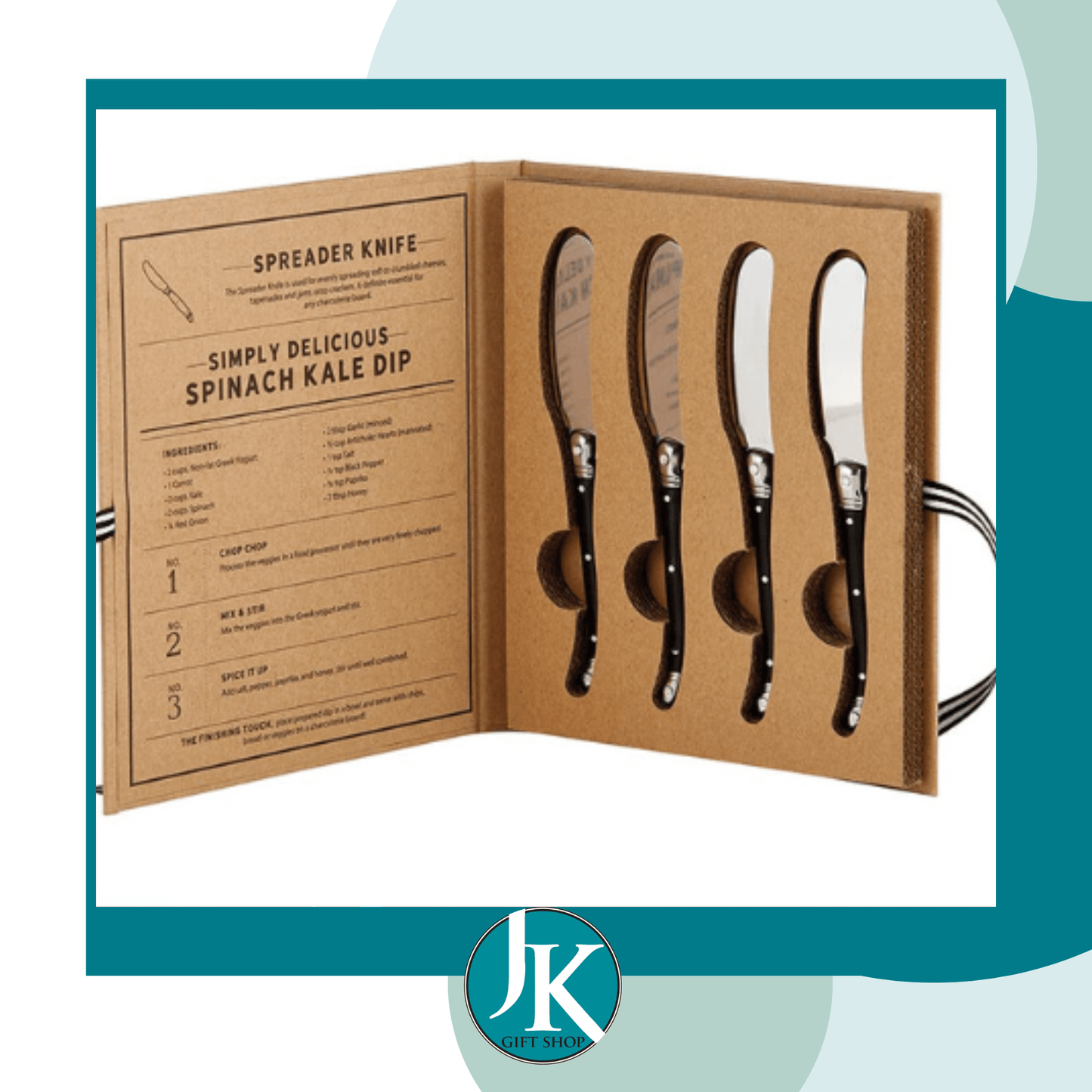 Pearl Charcuterie Spreader Book Box Set/4