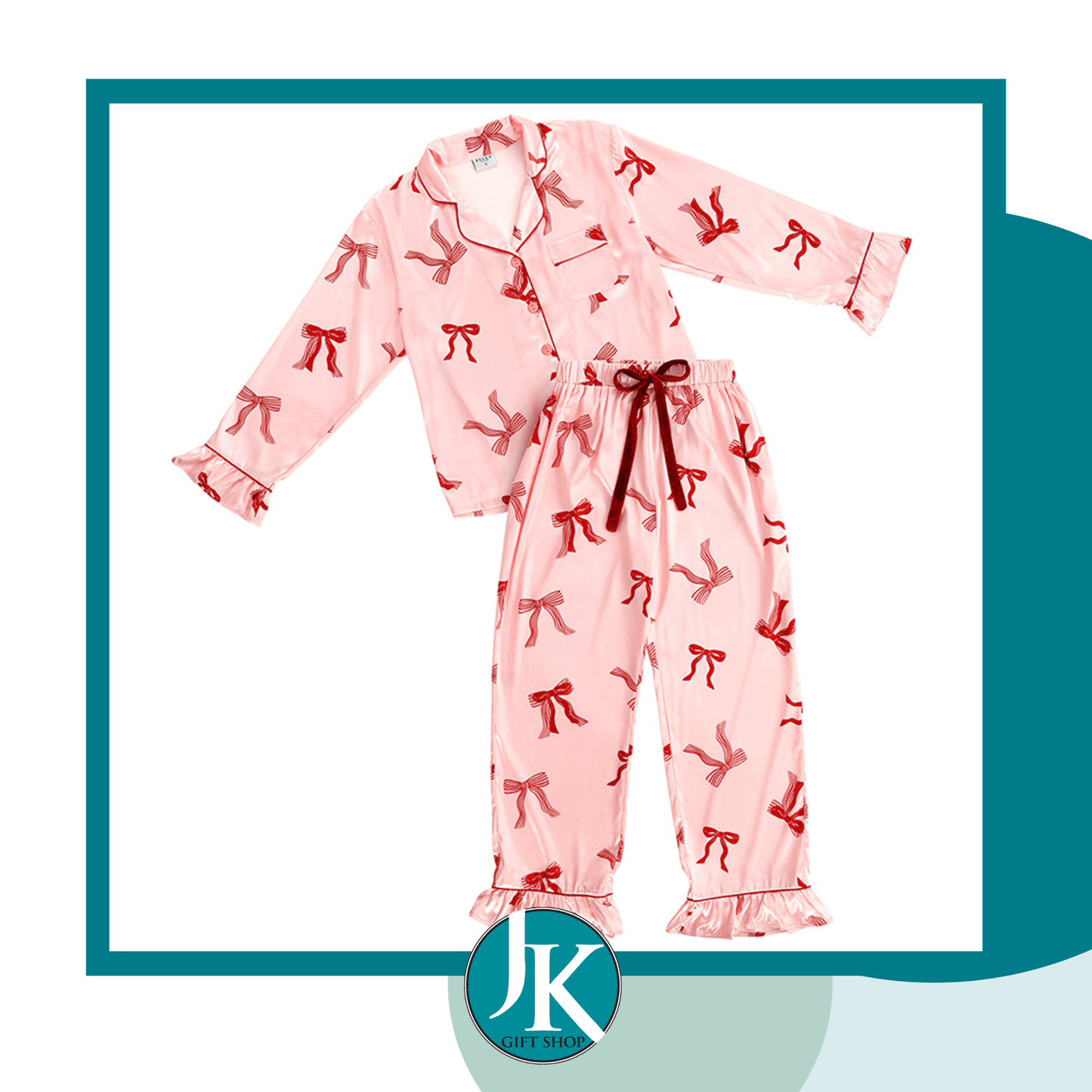 Ruffle Bows Pajama Set
