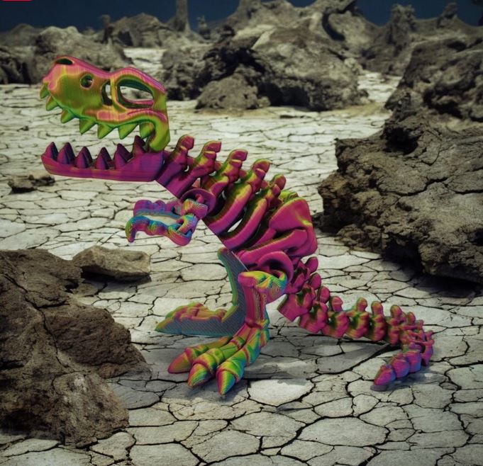 Skeletal T-Rex Fantasy Pet Large