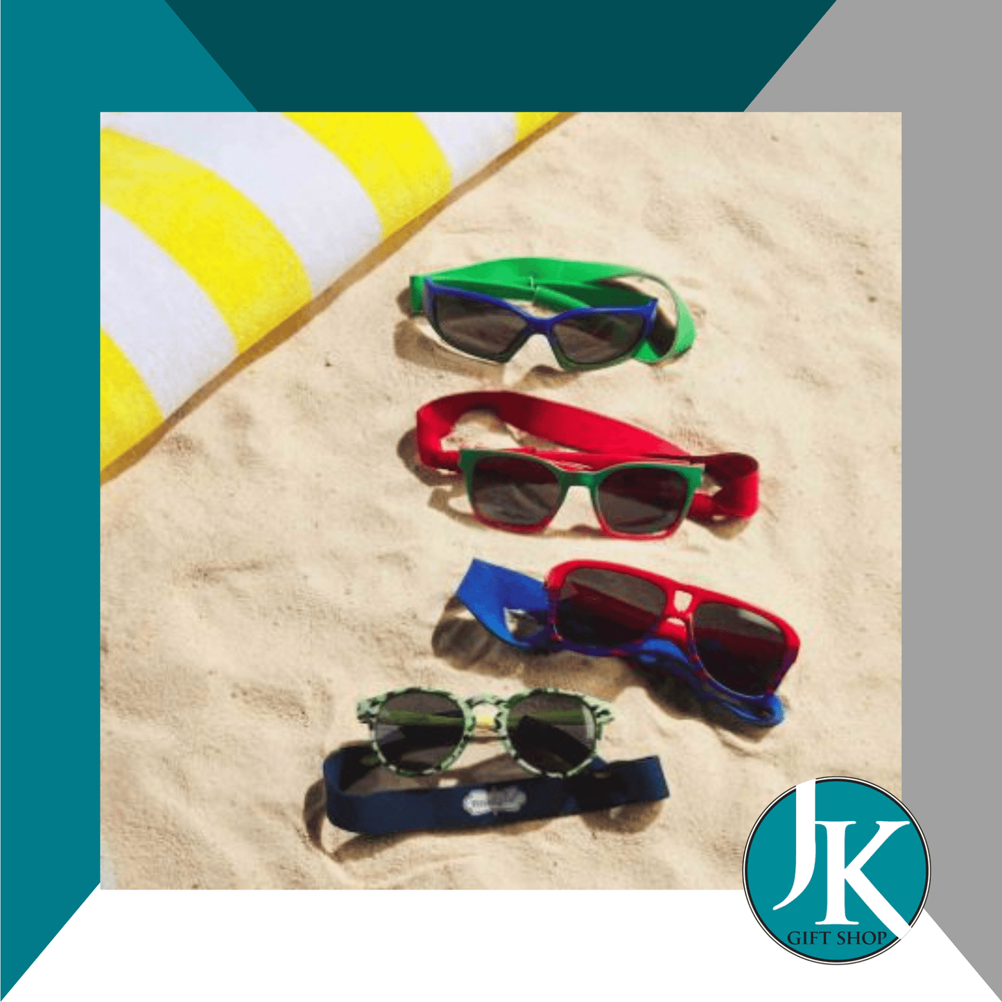 Toddler Boy Sunglasses & Strap Set