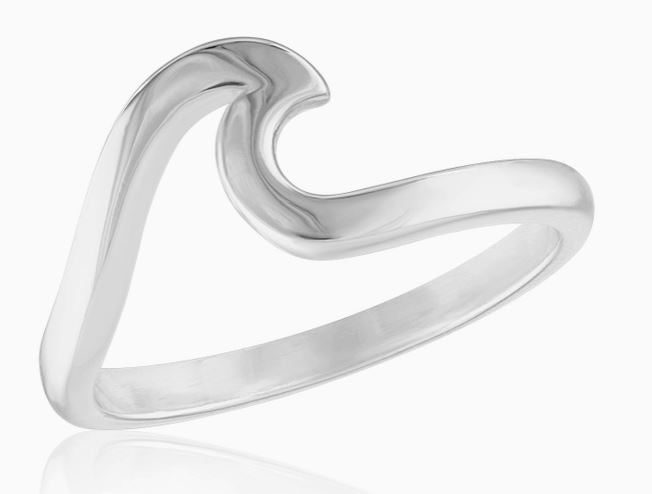 Wave Silver Stack Ring