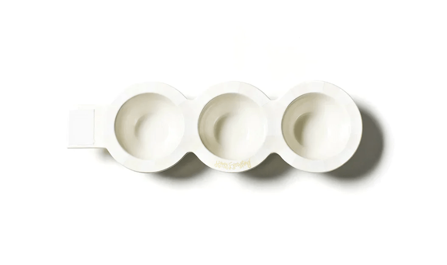 White Stripe Mini Trio Bowl Happy Everything