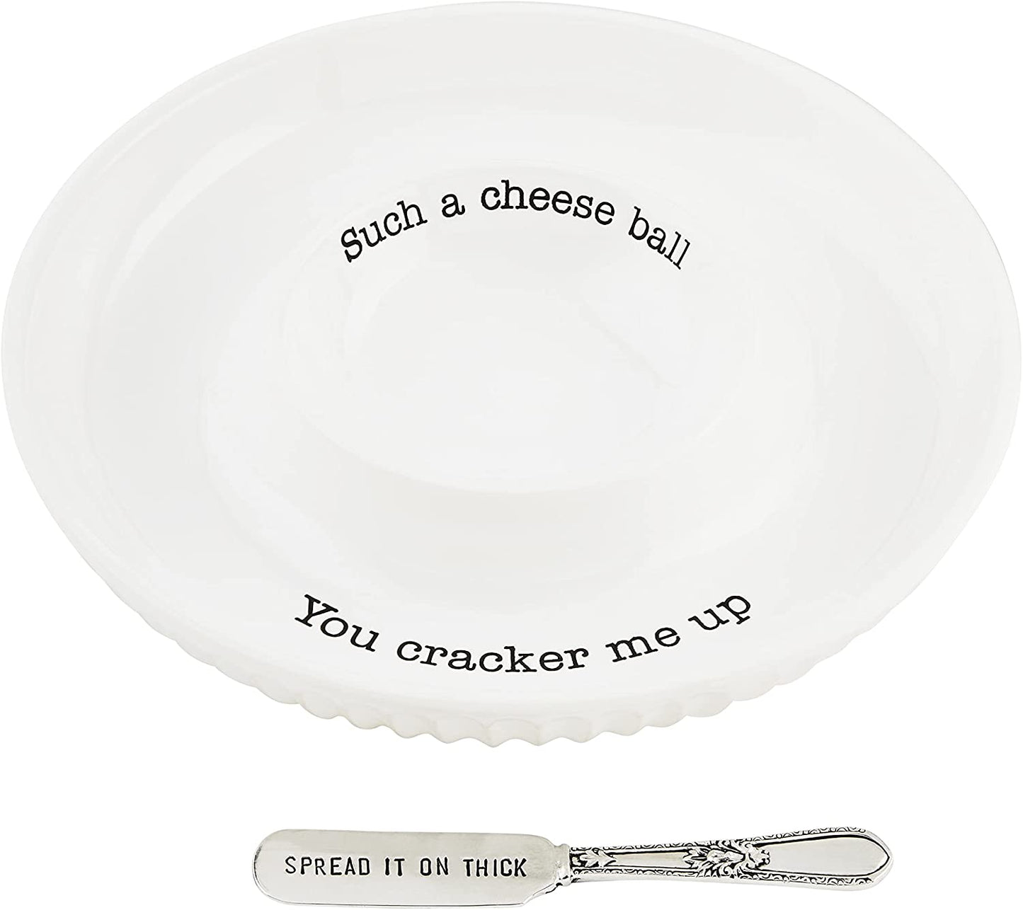 Cheese Ball Dish Set Circa Mud Pie