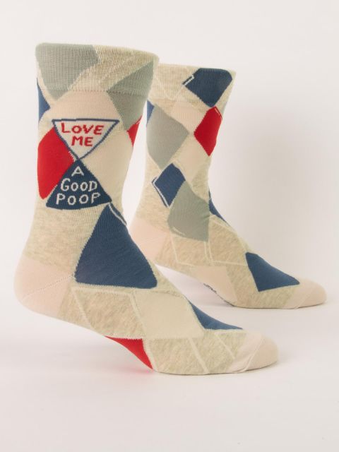 Love Me a Good Poop Men's Crew Socks