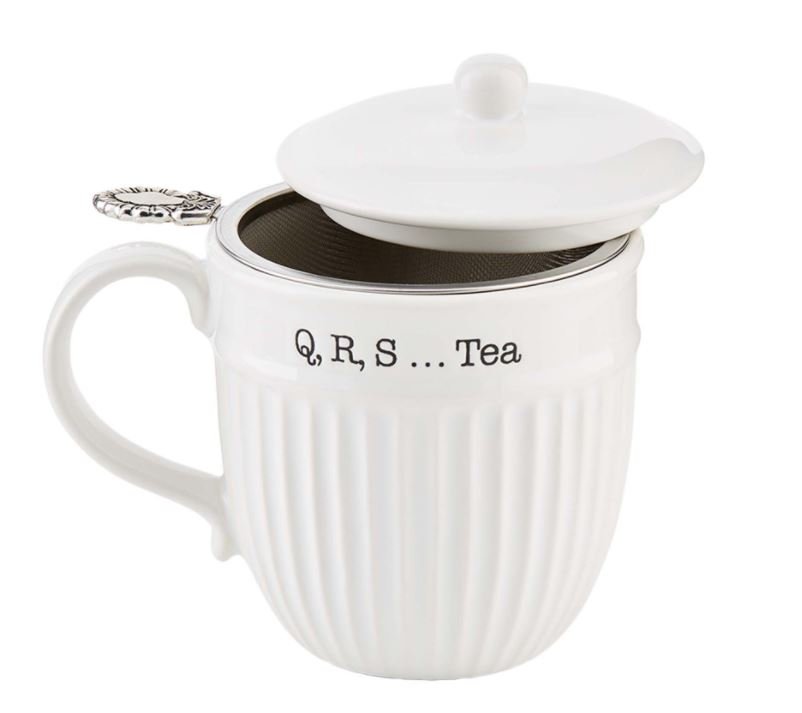 Mud Pie Circa Tea and Strainer Set QRS Tea