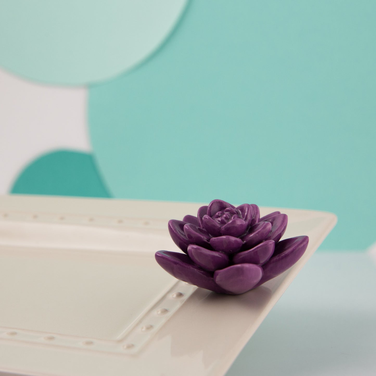 Nora Fleming Mini Purple Succulent A243 Get Growing