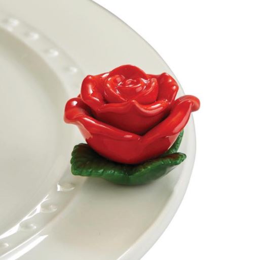 Nora Fleming Mini Red Rose A276 Roses Are Red
