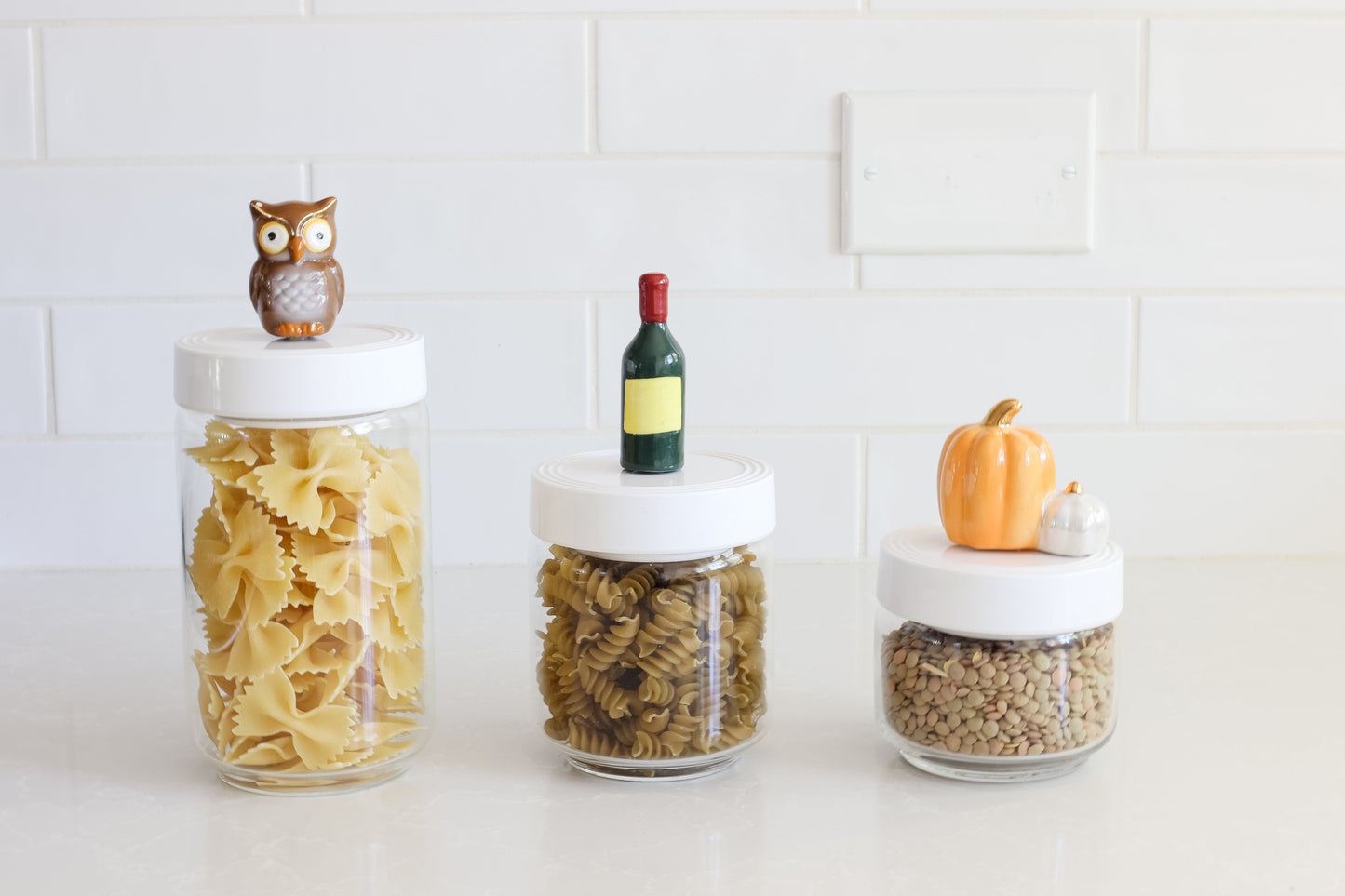 Nora Fleming Pinstripe Canisters Three Sizes