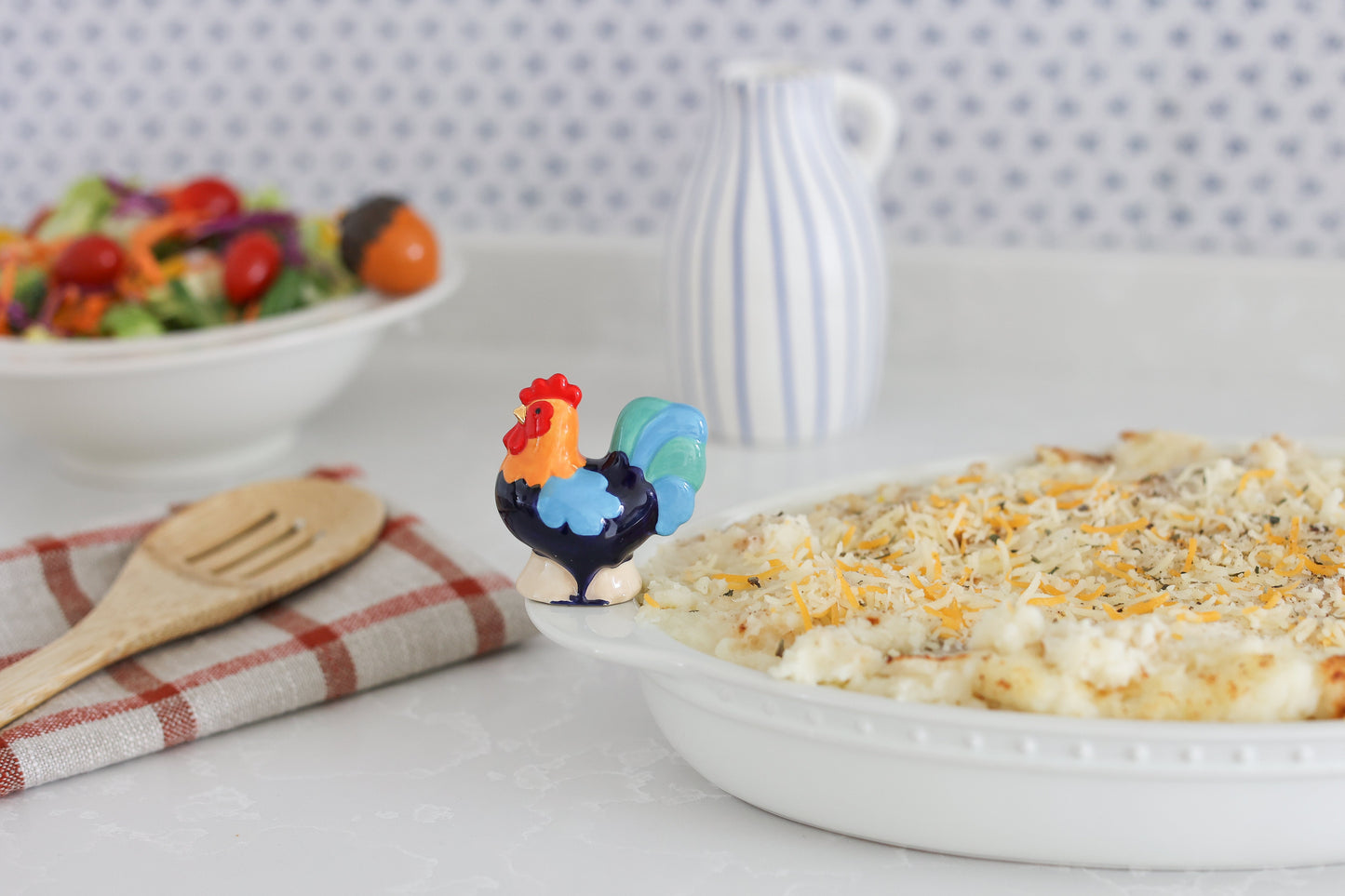 Nora Fleming Pinstripe Oval Baker BW09