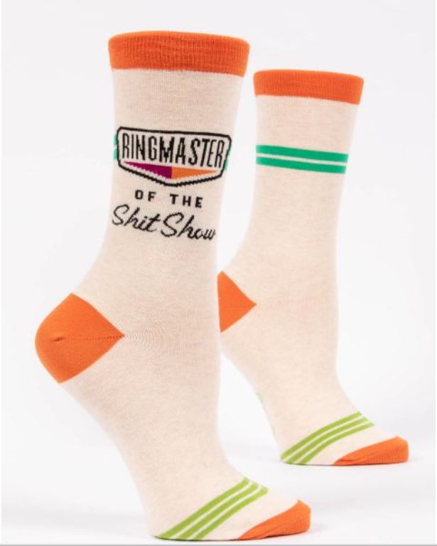 Ringmaster of the Shit Show Women's Crew Socks