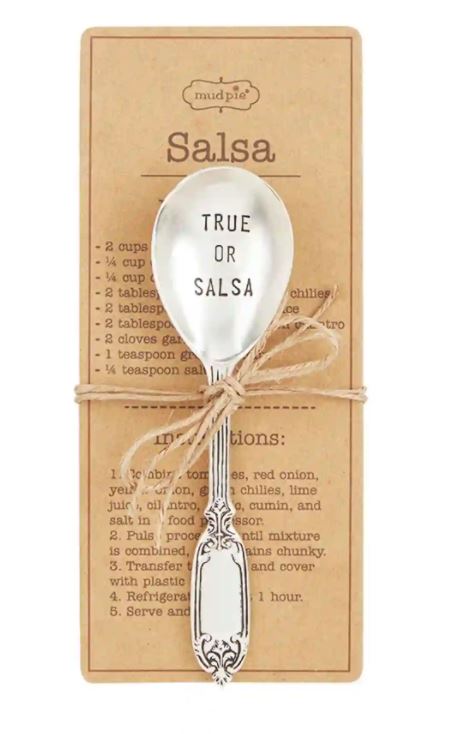 Salsa Spoon and Recipe Set Mud Pie Circa