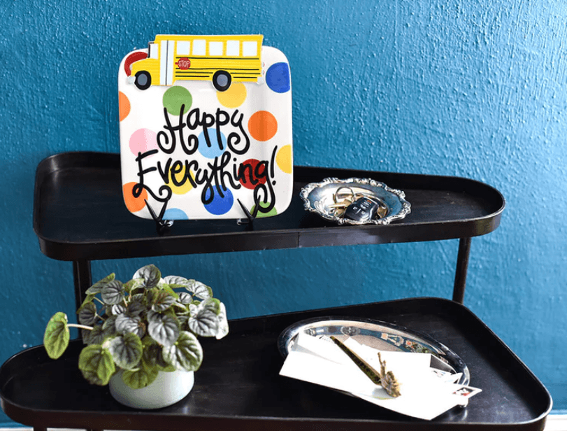 Retired School Bus Mini Attachment Happy Everything