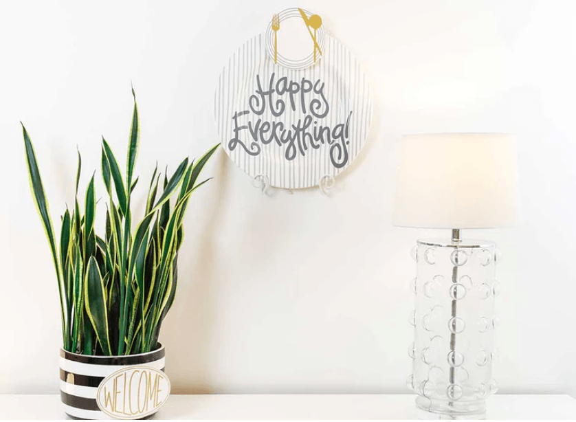 Stone Skinny Stripe Big Happy Everything Round Platter