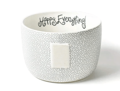 Stone Small Dot Big Happy Everything Bowl