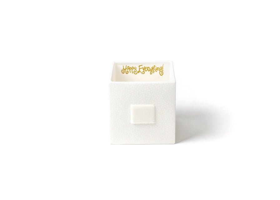 White Small Dot Mini Nesting Cube Medium