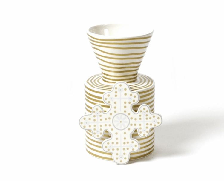 neutral stipe vase