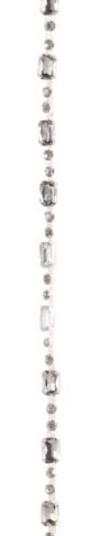 5' Clear Glass Jewel Garland