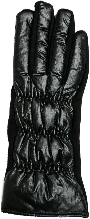 Black Gloves Ruched Vinyl