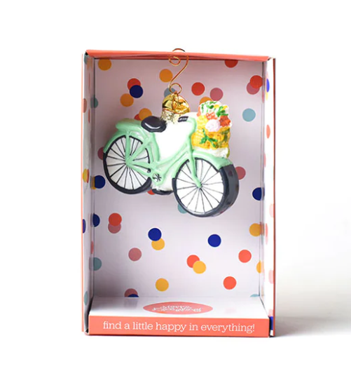 Bicycle Shaped Ornament in packaging