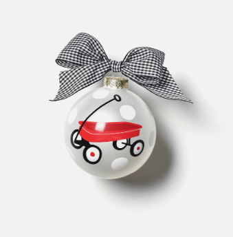Limited Edition 2019 St. Jude Glass Ornament Red Wagon