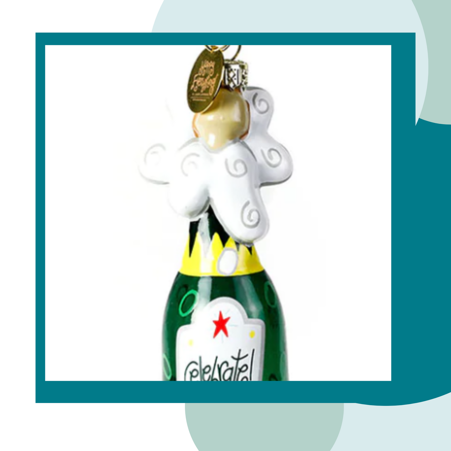 Champagne Shaped Ornament