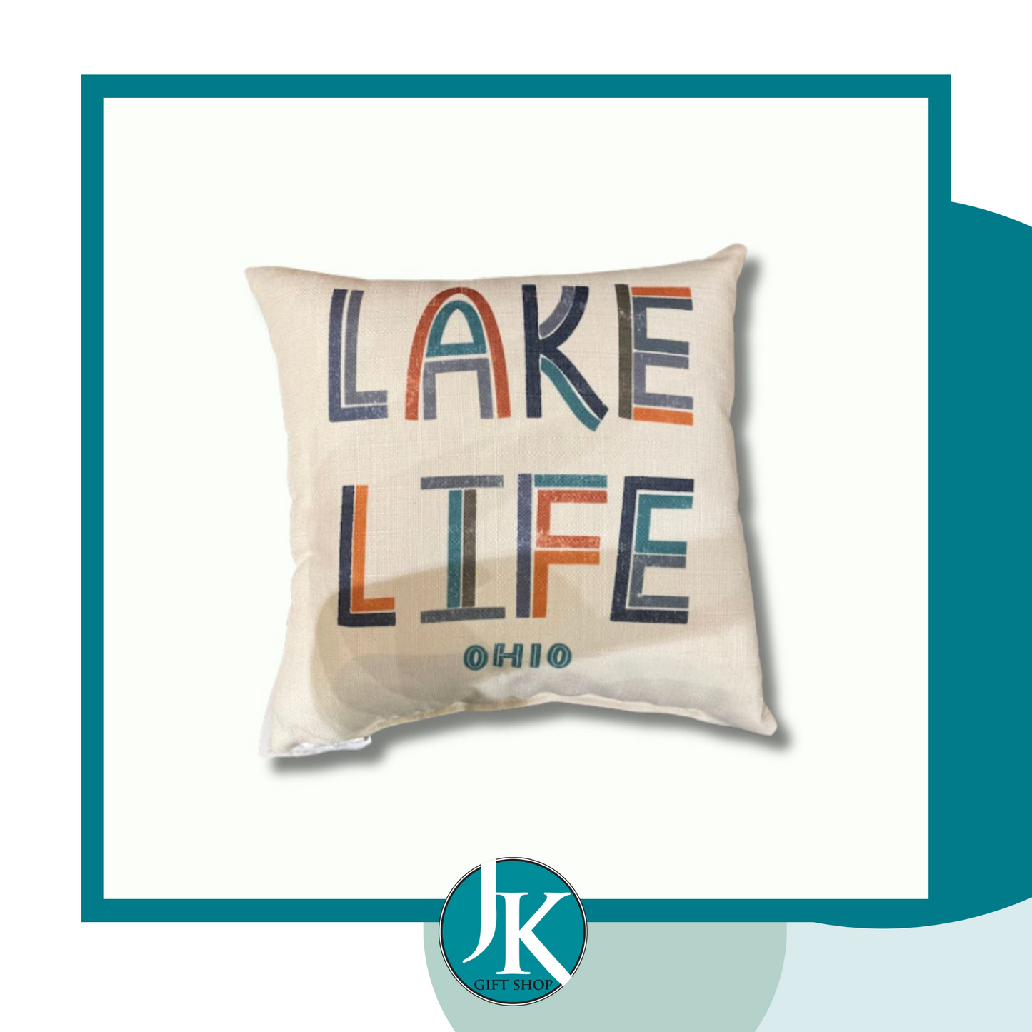 Lake Life Ohio Pillow