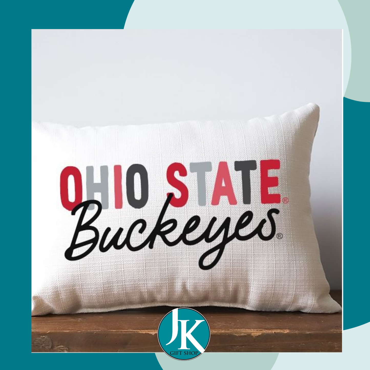 Ohio State Buckeyes Collegiate Tones Pillow