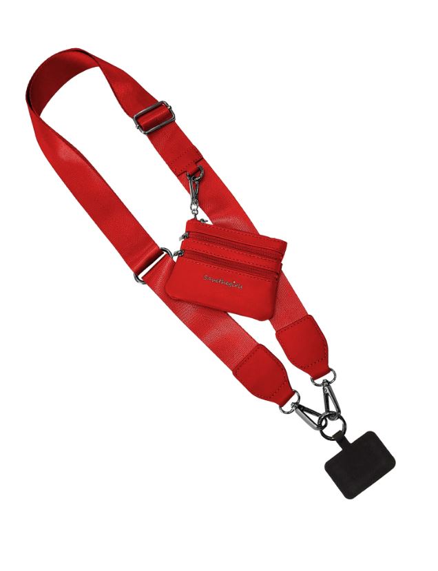 Clip & Go Red Phone Strap & Pouch