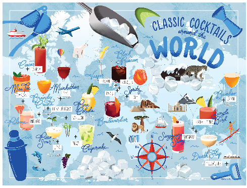 Cocktails Around the World Puzzle
