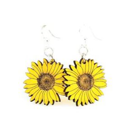 Sunflower earrings