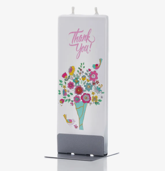 Thank You Bouquet Flat Candle