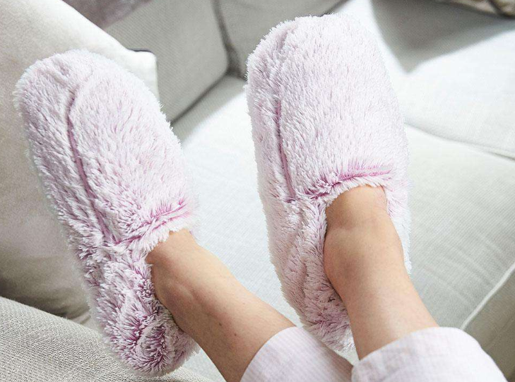 Marshmallow Pink Warmies Slippers